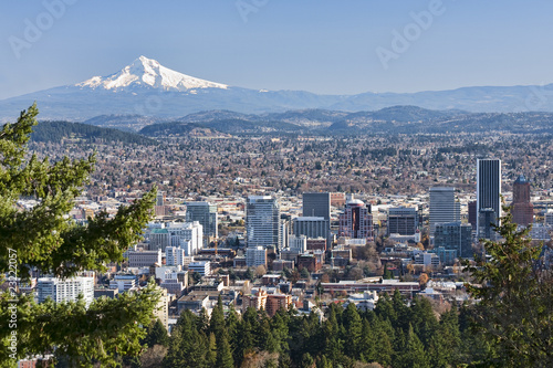 Cuadros en Lienzo Beautiful Vista of Portland, Oregon