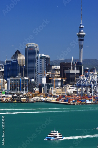 Foto-Fahne - Auckland (von Achim Thomae)