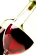 Red wine closeup