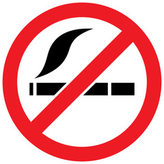 No smoking sign - vector illustration