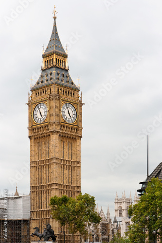 Obraz na płótnie canvas czteroczęściowy "tetraptyk" Big ben. 
