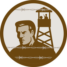 Prisoner Of War Concentration Camp Guard Tower