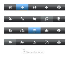 Wall Mural - web navigation / it includes 3 states in different layers