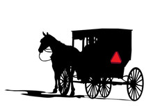 Carruaje De Caballo Amish