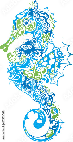 Naklejka dekoracyjna Seahorse