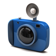 Blue Digital Camera