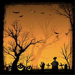 Wall Mural - Vector Halloween background