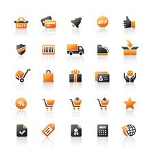 Orange Black Website Icons