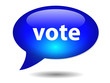 VOTE speech bubble icon (web buttons poll survey choice opinion)