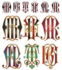 Wall Mural - letters for corporate identity and product design