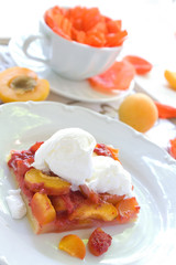 Wall Mural - Apricot cake