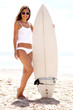 © get4net - sexy woman at the Beach with surfboard