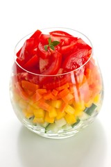 Canvas Print - healthy rainbow salad