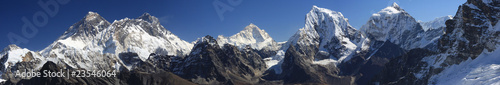 Naklejka samoprzylepna Mount everest panorama