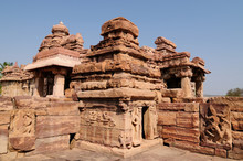 Ancient Hindu Temple In Pattadakal Near Badami, Karnataka, India