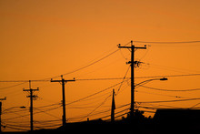 Power Line Silhouettes