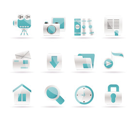 Wall Mural - Computer and website icons - vector icon set