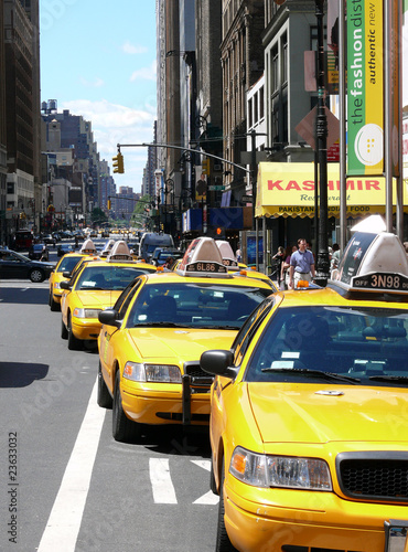Plakat taxi  zolte-taksowki