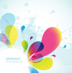 Canvas Print - abstract colored background.