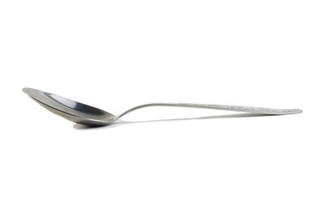 silver spoon isolated on white