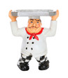 Tired Chef with Serving Tray