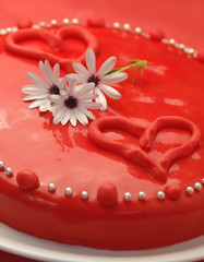 Wall Mural - red cake