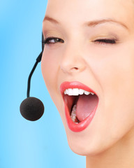 Wall Mural - Call Center Operator