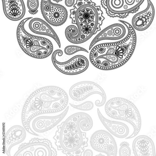Tapeta ścienna Eps10 wektor wzór paisley