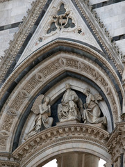 Wall Mural - Siena - the portal to the lateral wall of the unfinished Duomo