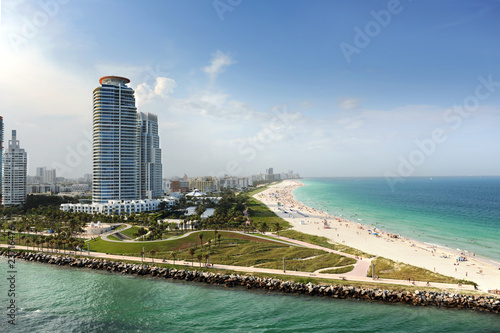 Plakat na papierze fotorealistycznym Miami Beach na Florydzie