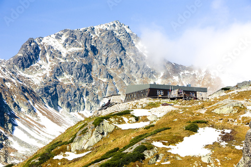 Board z aluminiowym obramowaniem Domek letniskowy, wysokie Tatry (Wysokie Tatry), Słowacja