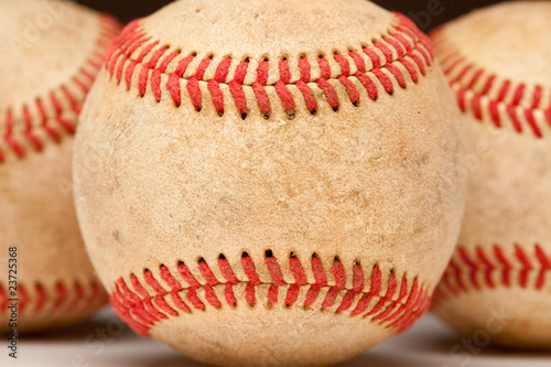 Board z aluminiowym obramowaniem Szczegółowo makro zużytych baseball