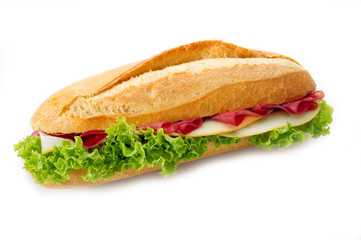 Canvas Print - bresaola sandwich - panino con bresaola