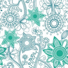Poster - Floral seamless background