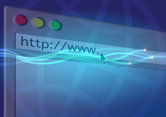 Wall Mural - Blank Web Page