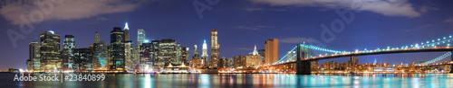 Naklejka dekoracyjna New York City Manhattan skyline panorama