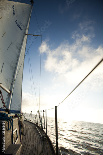 Fototapeta na wymiar Sailing on the Baltic Sea