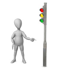 Wall Mural - traffic light