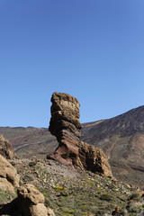 Steinskulptur bei Las Canadas