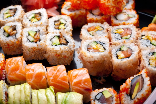 Tapeta ścienna Sushi i bułki