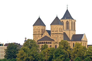 Fototapete - St. Kunibert, Basilika, Köln
