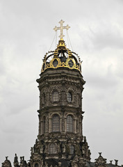 The top of the beautiful church