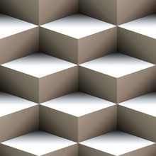 Geometric Seamless Pattern Made Of Stacked Cubes