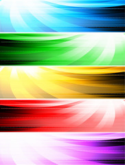 Aufkleber - Vector abstract style banners