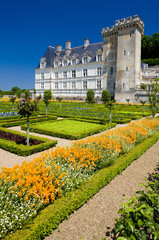 Sticker - Villandry Castle with garden, Indre-et-Loire, Centre, France