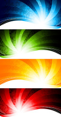 Wall Mural - Vector set tech background