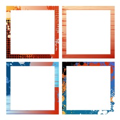 Canvas Print - Four creative design frames