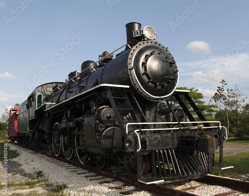 Fotografía Old steam locomotive engine in a sunny Florida day