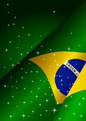 Wall Mural - Fancy Flag_Brazil