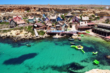 Wall Mural - Malta, popeye village